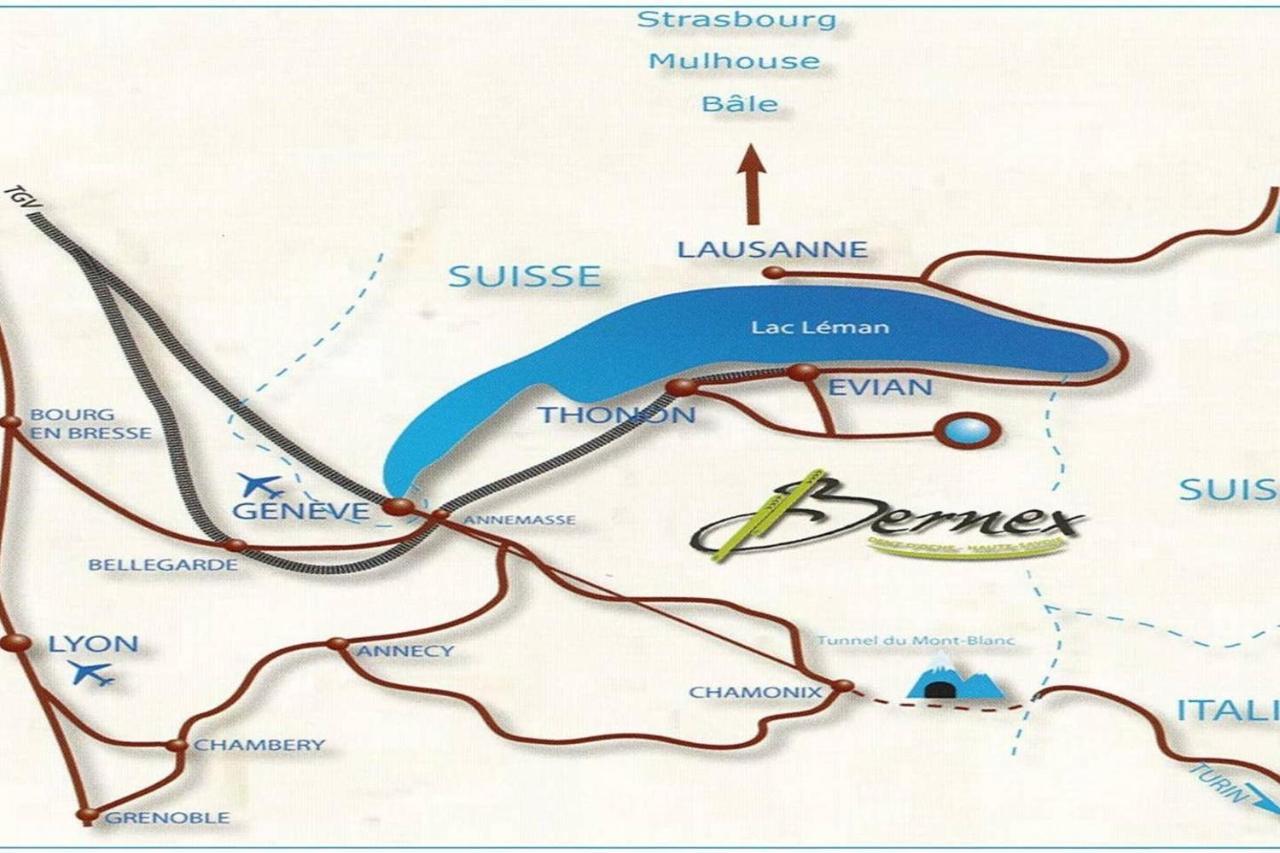 Le 211,Ski Et Randonnee, Lave Linge ,Parking Bernex Exterior photo